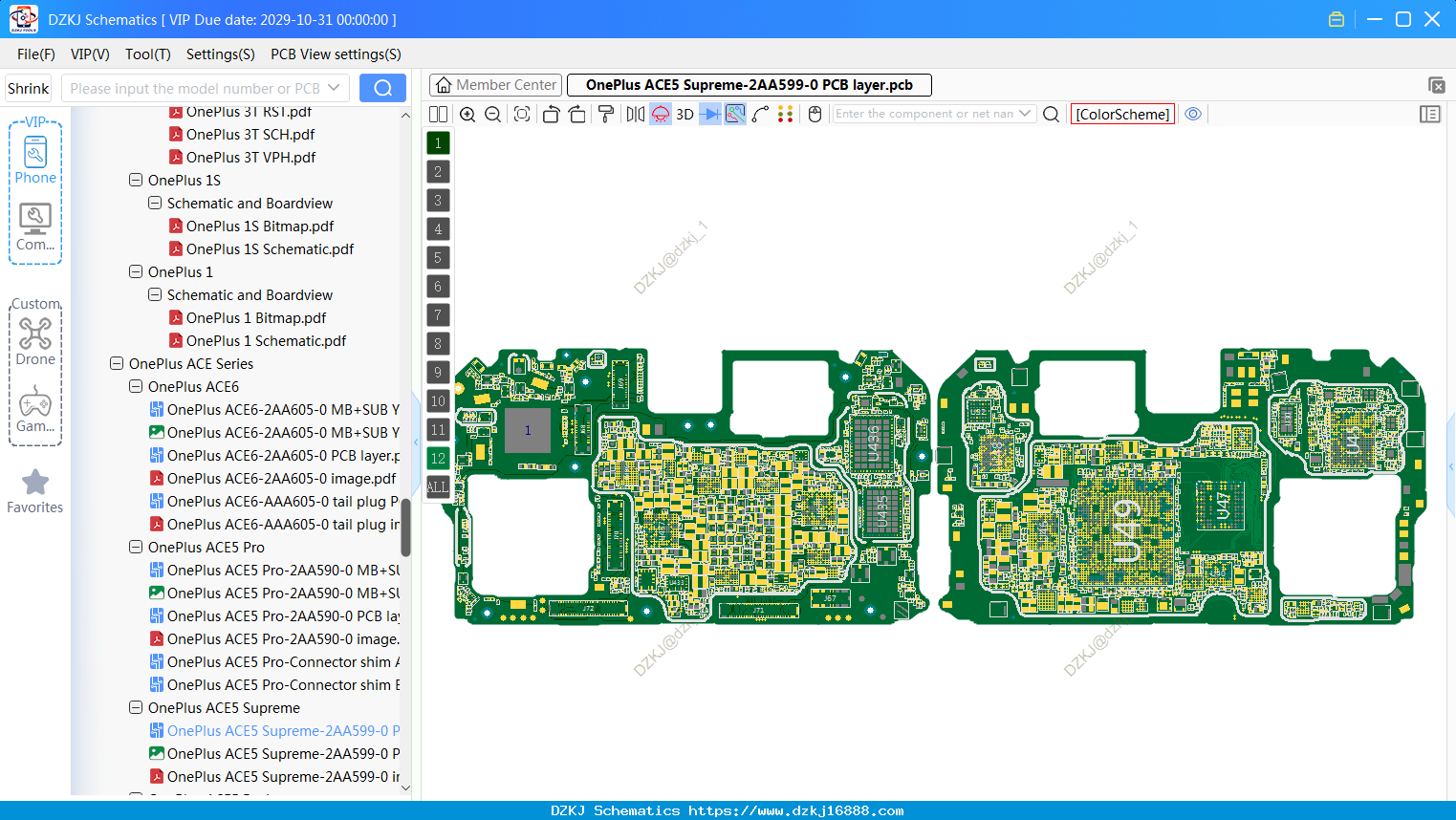 OnePlus ACE5 Supreme-2AA599-0 PCB Layer